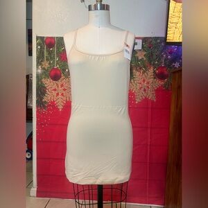 Cream Sleeveless Dress